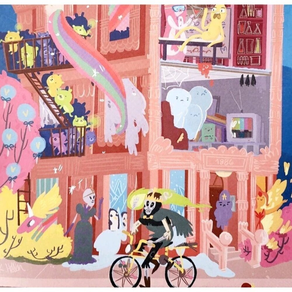 2014 Adventure Time Poster Finn Jake Lich Land Of Ooo Heller 16 x 11" DWJJ8